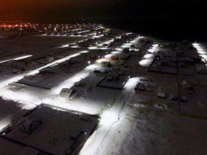 Ночная панорама коттеджного поселка "Малиновые вечера"